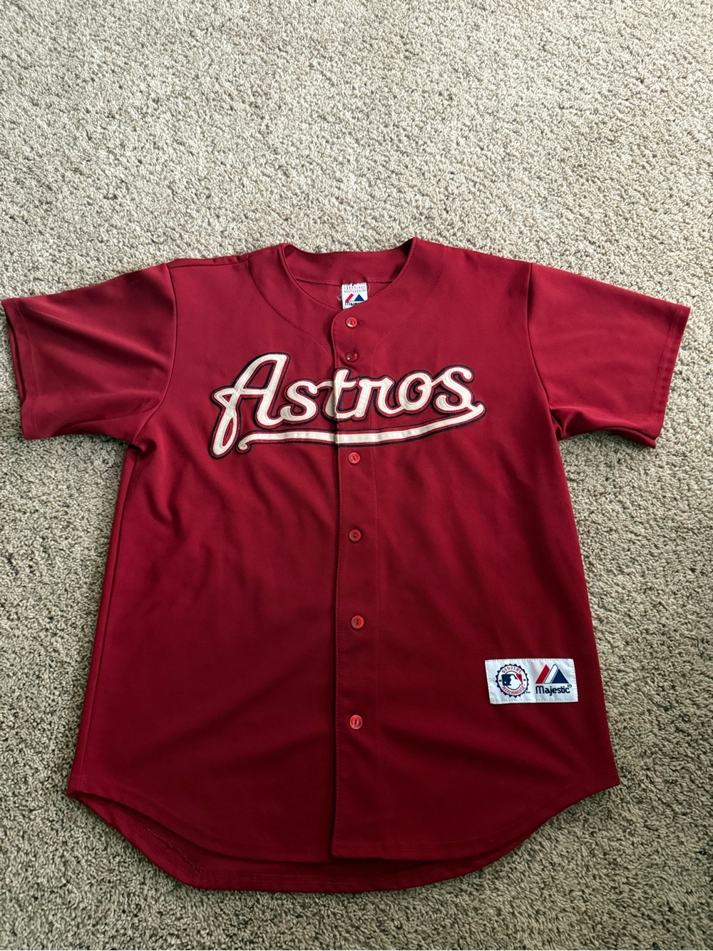 Houston Astros Brick Red Vintage Jersey Men’s Large